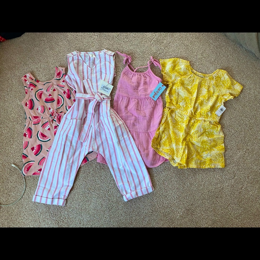 Lot of 6 -4T-5T girls outfitsl